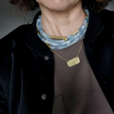 Naszyjnik z akwamarynami